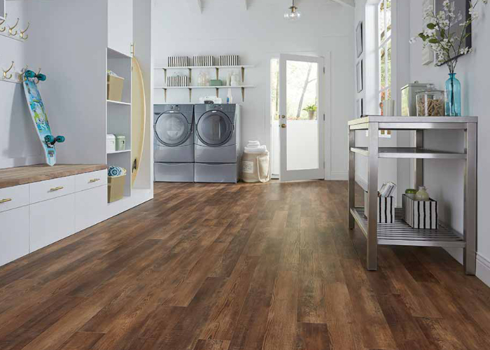 Luxury Vinyl in Laundry Room